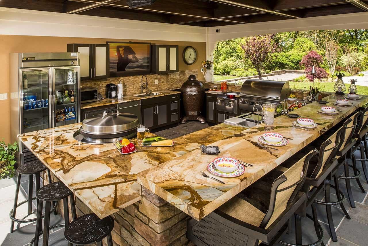 Custom Outdoor Kitchen Surfaces